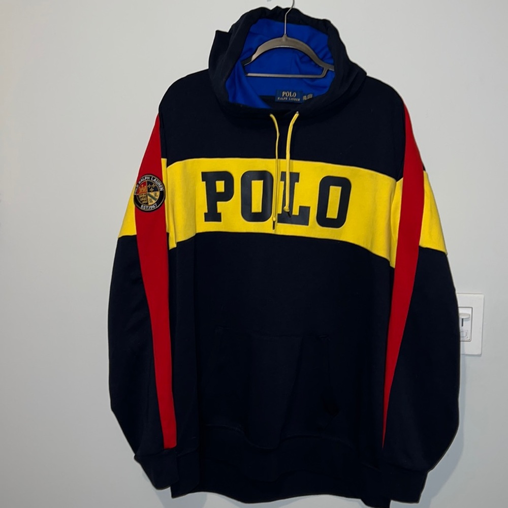 Polo Ralph Lauren Multicolor MONOGRAM LOGO Hooded Sweatshirt 2XL